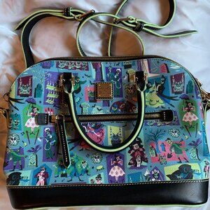 Disney Parks Haunted Mansion Dooney and Bourke Zip Satchel Purse Tote Bag